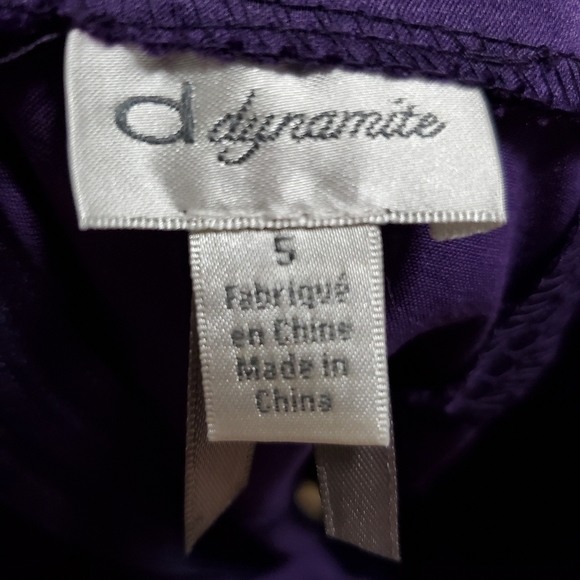 Like New - Dynamite Purple Satin Dress - Size 5 - Picture 2 of 2